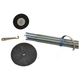 Twin Eagle Drain Rod 1/2" Steel Spring Drain Rods Heavy Duty Drain Pipe Cleaner Includes Plungers